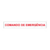 Sinalética / Pictograma Comando emergencia vermelho - AV8150