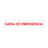 Sinalética / Pictograma Saida EmergEncia vermelho - AV8151
