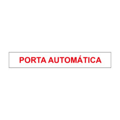 Sinalética / Pictograma Porta automatica - AV8152