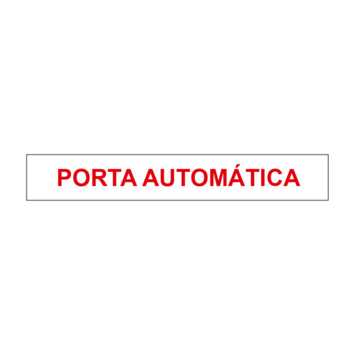 Sinalética / Pictograma Porta automatica - AV8152