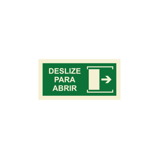 Sinalética / Pictograma PORTA EMERGÊNCIA DESLIZE ABRIR DIREITA - EM2089