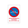 Sinalética / Pictograma ESTACIONAMENTO PROIBIDO EXCETO CLIENTES ART 50 CÓDIGO ESTRADA - PQ7331