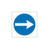 Sinalética / Pictograma OBRIGATÓRIO DIREITA - PQ7400