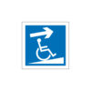 Sinalética / Pictograma VIA PARA DEFICIENTES CIMA DIREITA - PQ7417