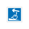 Sinalética / Pictograma VIA PARA DEFICIENTES CIMA ESQUERDA - PQ7418
