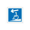 Sinalética / Pictograma VIA PARA DEFICIENTES BAIXO ESQUERDA - PQ7419
