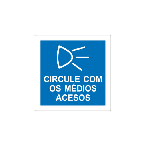 Sinalética / Pictograma CIRCULE COM MÉDIOS ACESOS - PQ7423