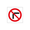 Sinalética / Pictograma PROIBIDO VIRAR DIREITA - PQ7439