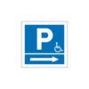 Sinalética / Pictograma PARQUE ESTACIONAMENTO DEFICIENTES SETA DIREITA - PQ7466 - Allsigns Sinalética / Pictograma PARQUE ESTACIONAMENTO DEFICIENTES SETA DIREITA - PQ7466