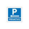 Sinalética / Pictograma PARQUE ESTACIONAMENTO PRIVATIVO ESQUERDA - PQ7517