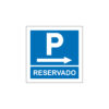 Sinalética / Pictograma PARQUE ESTACIONAMENTO RESERVADO DIREITA - PQ7522 - Allsigns Sinalética / Pictograma PARQUE ESTACIONAMENTO RESERVADO DIREITA - PQ7522