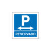 Sinalética / Pictograma PARQUE ESTACIONAMENTO RESERVADO ESQUERDA DIREITA - PQ7523