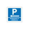 Sinalética / Pictograma PARQUE ESTACIONAMENTO RESERVADO A GERÊNCIA ESQUERDA - PQ7527 - Allsigns Sinalética / Pictograma PARQUE ESTACIONAMENTO RESERVADO A GERÊNCIA ESQUERDA - PQ7527