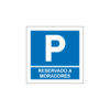Sinalética / Pictograma PARQUE ESTACIONAMENTO RESERVADO A MORADORES - PQ7530 - Allsigns Sinalética / Pictograma PARQUE ESTACIONAMENTO RESERVADO A MORADORES - PQ7530