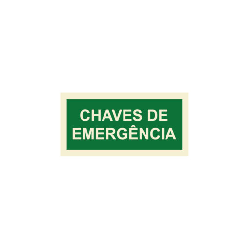 Sinalética / Pictograma CHAVES EMERGÊNCIA - EM2096