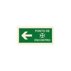 Sinalética / Pictograma PONTO ENCONTRO SETA ESQUERDA DIREITA FRENTE - EM2110