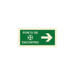 Sinalética / Pictograma PONTO ENCONTRO SETA ESQUERDA DIREITA FRENTE - EM2111