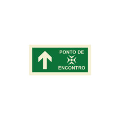 Sinalética / Pictograma PONTO ENCONTRO SETA ESQUERDA DIREITA FRENTE - EM2112