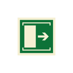 Sinalética / Pictograma PORTA EMERGÊNCIA DESLIZE ABRIR - EM2310