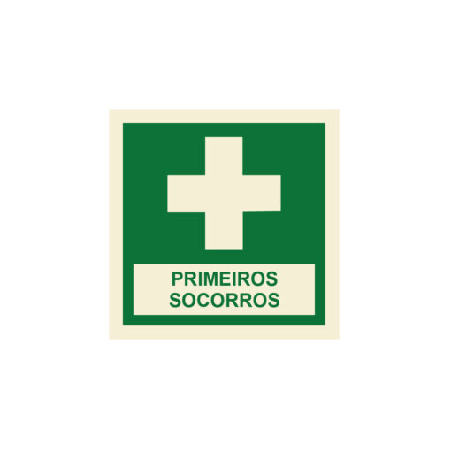 Sinalética / Pictograma PRIMEIROS SOCORROS AUXILÍOS - EM2319