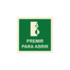 Sinalética / Pictograma PREMIR PARA ABRIR - EM2338 - Allsigns Sinalética / Pictograma PREMIR PARA ABRIR - EM2338