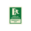 Sinalética / Pictograma SAÍDA EMERGÊNCIA EMERGENCY EXIT - EM2405