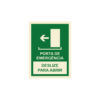 Sinalética / Pictograma PORTA EMERGÊNCIA DESLIZE ABRIR - EM2407