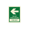 Sinalética / Pictograma VIA EVACUAÇÃO FIRE EXIT SETA ESQUERDA DIREITA - EM2411 - Allsigns Sinalética / Pictograma VIA EVACUAÇÃO FIRE EXIT SETA ESQUERDA DIREITA - EM2411