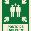 Sinalética / Pictograma ZONA CONCENTRAÇÃO PONTO ENCONTRO REUNIÃO- EM2415A - Allsigns Sinalética / Pictograma ZONA CONCENTRAÇÃO PONTO ENCONTRO REUNIÃO- EM2415A