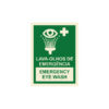 Sinalética / Pictograma LAVA OLHOS EMERGENCIA EMERGENCY EYE WASH - EM2426