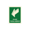 Sinalética / Pictograma PUXE PARA ABRIR - EM2432 - Allsigns Sinalética / Pictograma PUXE PARA ABRIR - EM2432