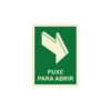 Sinalética / Pictograma PUXE PARA ABRIR - EM2433