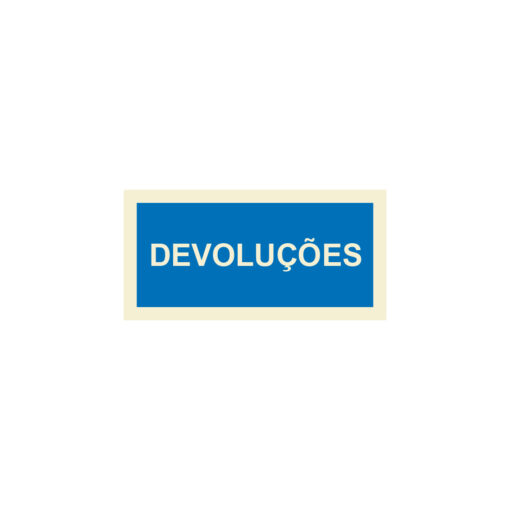 Sinalética / Pictograma DEVOLUÇÕES - IF4930
