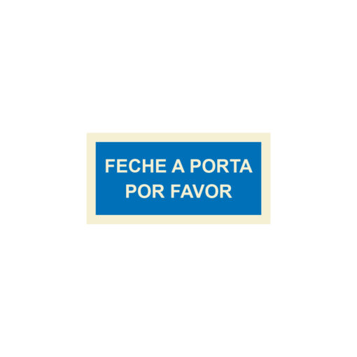 Sinalética / Pictograma FECHE A PORTA POR FAVOR - IF4999