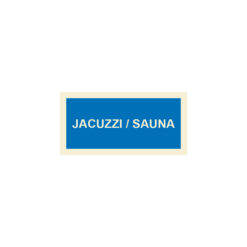 Sinalética / Pictograma JACUZZI/SAUNA - IF5045