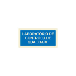 Sinalética / Pictograma LABORATÓRIO DE CONTROLO DE QUALIDADE - IF5047A