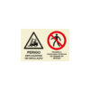 Sinalética / Pictograma PERIGO EMPILHADORES CIRCULAÇÃO PROIBIDA PASSAGEM PESSOAS ESTRANHAS SERVIÇO - CO5711