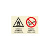 Sinalética / Pictograma VAPORES ALTAMENTE INFLAMÁVEIS PROIBIDO FUMAR FAZER LUME - CO5721