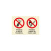 Sinalética / Pictograma Proibido uso telemovel fumar ou fazer lume - CO5730A