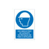 Sinalética / Pictograma ESTALEIROS OBRIGATÓRIO CAPACETE PROTEÇÃO - ES7051