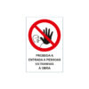 Sinalética / Pictograma ESTALEIROS PROIBIDA ENTRADA PESSOAS ESTRANHAS À OBRA - ES7058