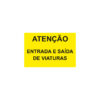 Sinalética / Pictograma ESTALEIROS ATENÇÃO ENTRADA SAÍDA VIATURAS - ES7076A