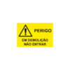 Sinalética / Pictograma ESTALEIROS PERIGO DEMOLICAO NAO ENTRAR - ES7079 - Allsigns Sinalética / Pictograma ESTALEIROS PERIGO DEMOLICAO NAO ENTRAR - ES7079