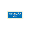 Sinalética / Pictograma RECEPCAO ESQUERDA - IF5137 - Allsigns Sinalética / Pictograma RECEPCAO ESQUERDA - IF5137