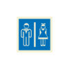 Sinalética / Pictograma WC MISTO FEMININO MASCULINO - IS4506 - Allsigns Sinalética / Pictograma WC MISTO FEMININO MASCULINO - IS4506
