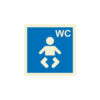 Sinalética / Pictograma WC FRALDARIO BEBES - IS4511