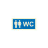 Sinalética / Pictograma WC MISTO FEMININO MASCULINO - IS4609 - Allsigns Sinalética / Pictograma WC MISTO FEMININO MASCULINO - IS4609
