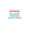 Sinalética / Pictograma ATENCAO INSTALACOES PROTEGIDAS CONTRA O ROUBO - PD7010