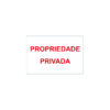 Sinalética / Pictograma PROPRIEDADE PRIVADA - PD7114 - Allsigns Sinalética / Pictograma PROPRIEDADE PRIVADA - PD7114