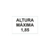 PD7121 - Allsigns Sinalética / Pictograma ALTURA MAXIMA 1
